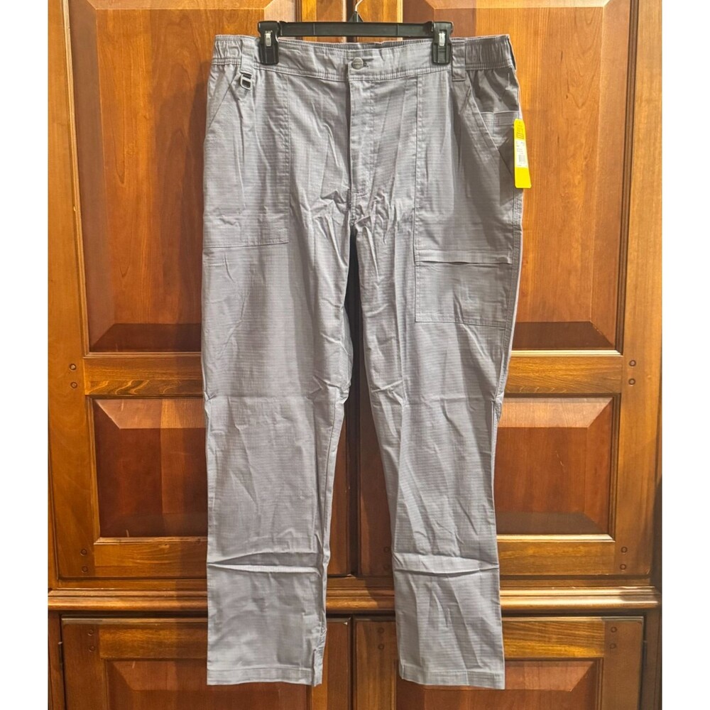 Carhartt Rugged Flex Ripstop Straight Leg C51418 Gray Cargo Work Pants XL NWT